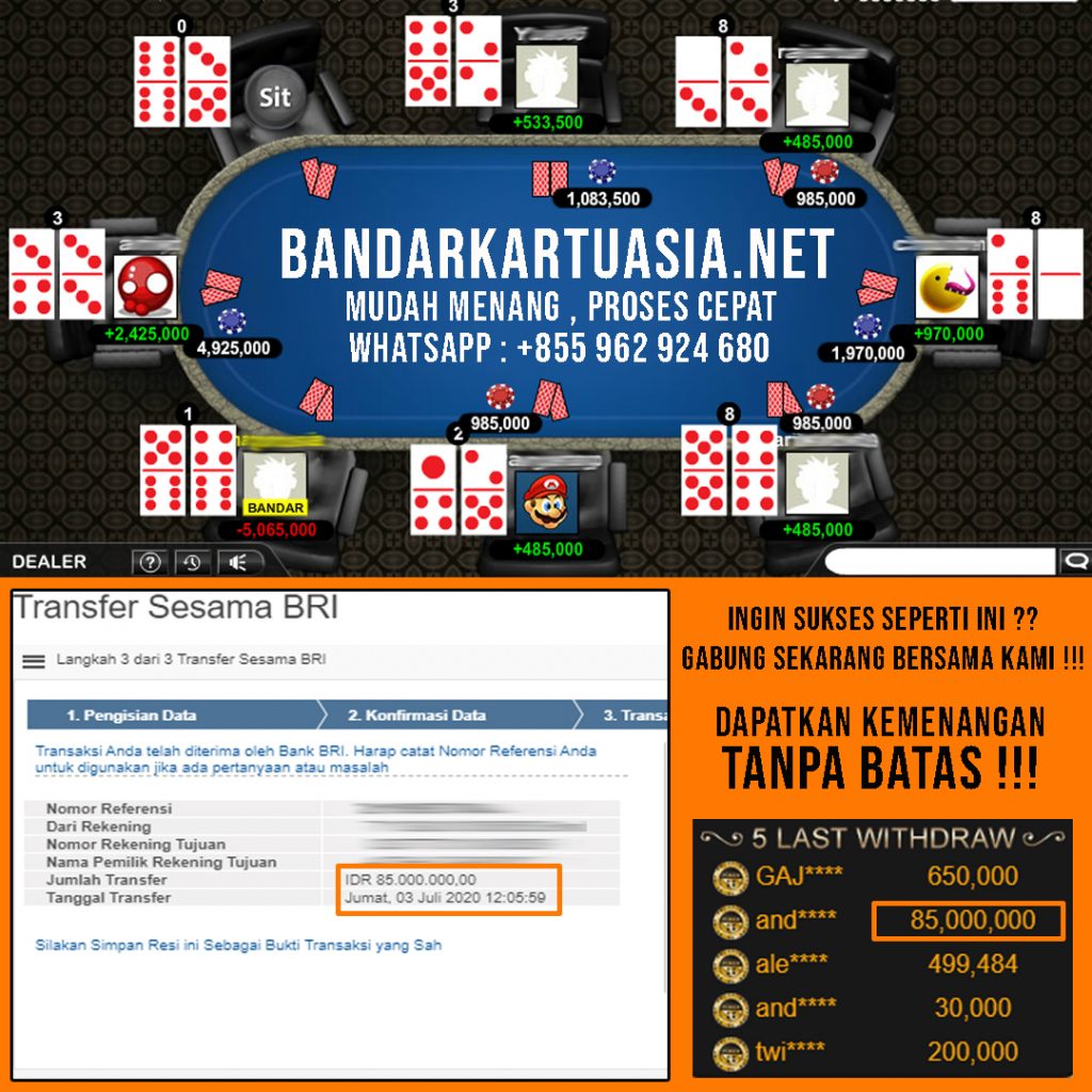 Buruan klik ! Daftar dan main di VIPBANDARQ. Dapatkan bonus-bonus Special dari VIPBANDARQ.
biar gak penasaran di coba bos ku ni link nya
👇👇👇
WWW,VIPSUPER88,NET
(Koma diganti Titik)
