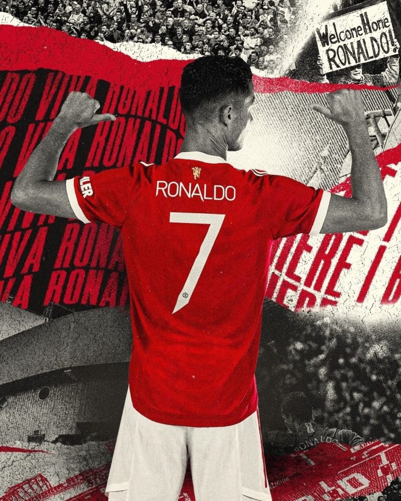 Cristiano Ronaldo Resmi Pakai Nomor 7 di MU