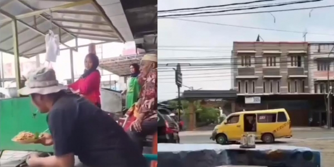 Viral Sopir dengan Santai Berhenti Buat Sarapan