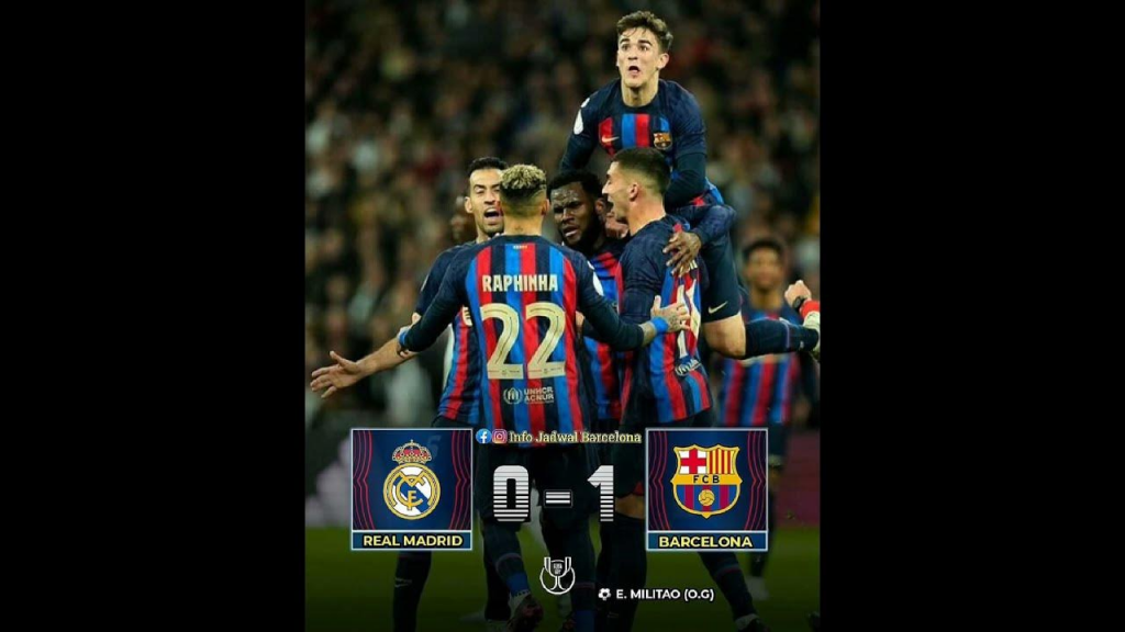 Hasil Pertandingan Real Madrid vs Barcelona