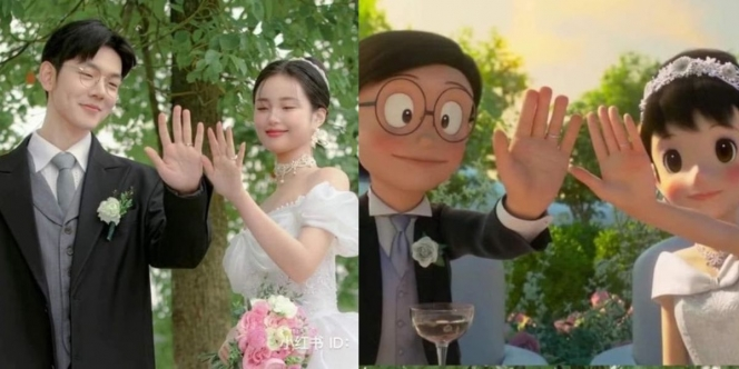 Manis Pengantin Cosplay Jadi Nobita dan Shizuka