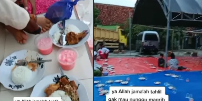 Viral Video Jemaah Tahlilan Bubar Sebelum Buka 