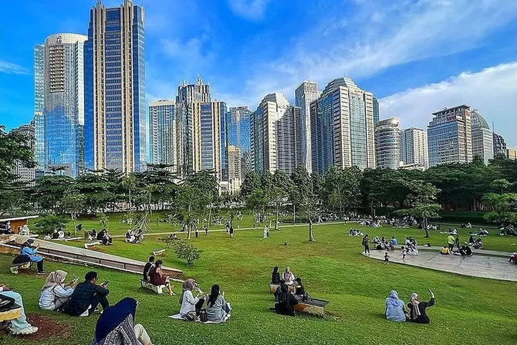 Keindahan Taman Kota GBK di Jakarta