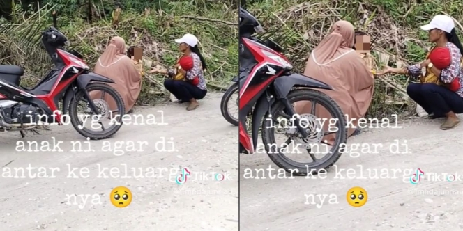 Viral Bocah Menangis Histeris di Pinggir Jalan 